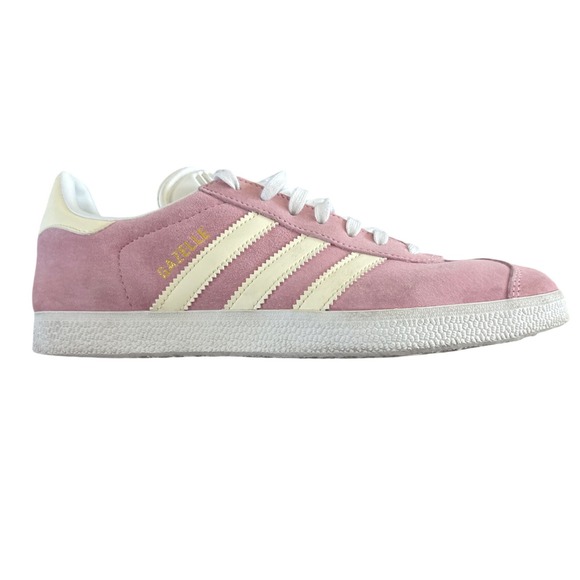 Adidas Gazelle F34327 True Pink/Ecru Tint/Cloud White Size 8 Worn Once $120 - Picture 6 of 9